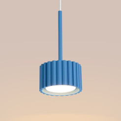 Lampa wisząca AURA 1 błękitna Gx53 SL.2691