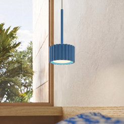 Lampa wisząca AURA 1 błękitna Gx53 SL.2691