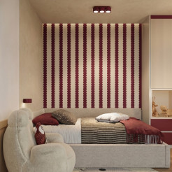 Kinkiet AURA burgund Gx53 SL.2620