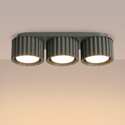Plafon AURA 3 czarny Gx53 SL.2629