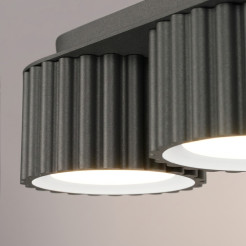 Plafon AURA 3 czarny Gx53 SL.2629