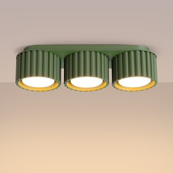 Plafon AURA 3 zielony oliwkowy Gx53 SL.2631