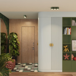 Plafon AURA 3 zielony oliwkowy Gx53 SL.2631