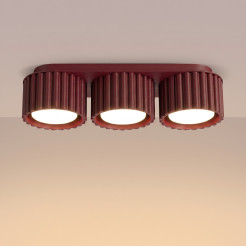 Plafon AURA 3 burgund Gx53 SL.2636