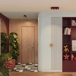 Plafon AURA 3 burgund Gx53 SL.2636