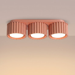 Plafon AURA 3 brzoskwiniowy Gx53 SL.2637