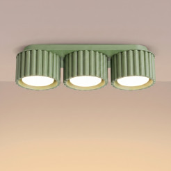 Plafon AURA 3 szałwiowy Gx53 SL.2639