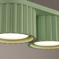 Plafon AURA 2 szałwiowy Gx53 SL.2412