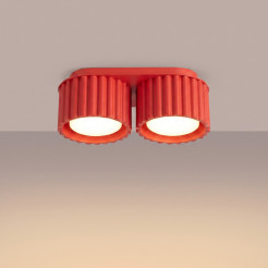 Plafon AURA 2 czerwony Gx53 SL.2422