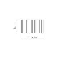 Plafon AURA 1 błękitny Gx53 SL.2431