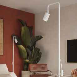 Lampa podłogowa KARBON 1 biała SL.2013