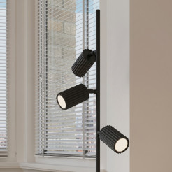 Lampa podłogowa KARBON 3 czarna SL.2016