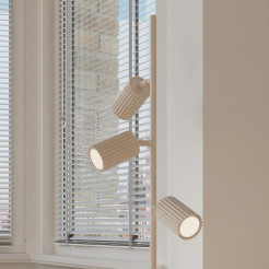 Lampa podłogowa KARBON 3 beżowa SL.2018