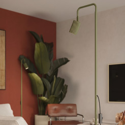 Lampa podłogowa KARBON 1 zielona oliwka SL.2025
