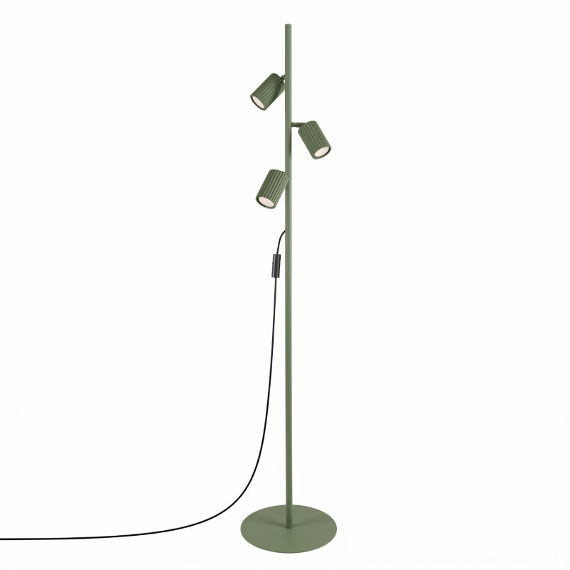 Lampa podłogowa KARBON 3 zielona oliwka SL.2026