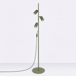 Lampa podłogowa KARBON 3 zielona oliwka SL.2026