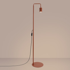 Lampa podłogowa KARBON 1 ochra czerwona SL.2023