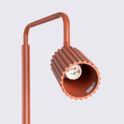 Lampa podłogowa KARBON 1 ochra czerwona SL.2023
