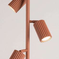 Lampa podłogowa KARBON 3 ochra czerwona SL.2024