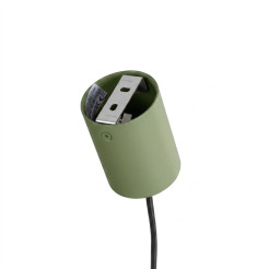 Żyrandol KARBON 4 zielona oliwka SL.2714
