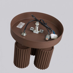 Plafon KARBON 3P brązowy SL.2374