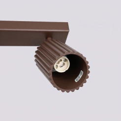 Plafon KARBON 4L brązowy SL.2375