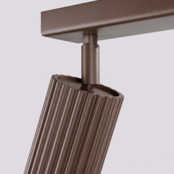 Plafon KARBON 4L brązowy SL.2375