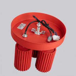 Plafon KARBON 3P czerwony SL.2367