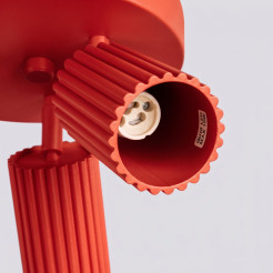 Plafon KARBON 3P czerwony SL.2367