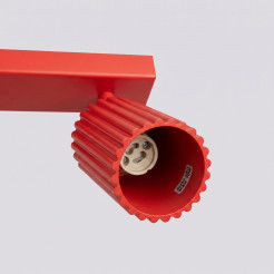 Plafon KARBON 4L czerwony SL.2368