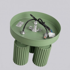 Plafon KARBON 3P szałwiowy SL.2353