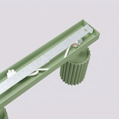Plafon KARBON 4L szałwiowy SL.2354