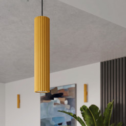 Plafon KARBON 10 żółty SL.2329