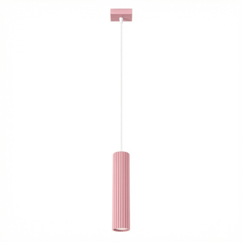 Lampa wisząca KARBON 1 różowa SL.1931
