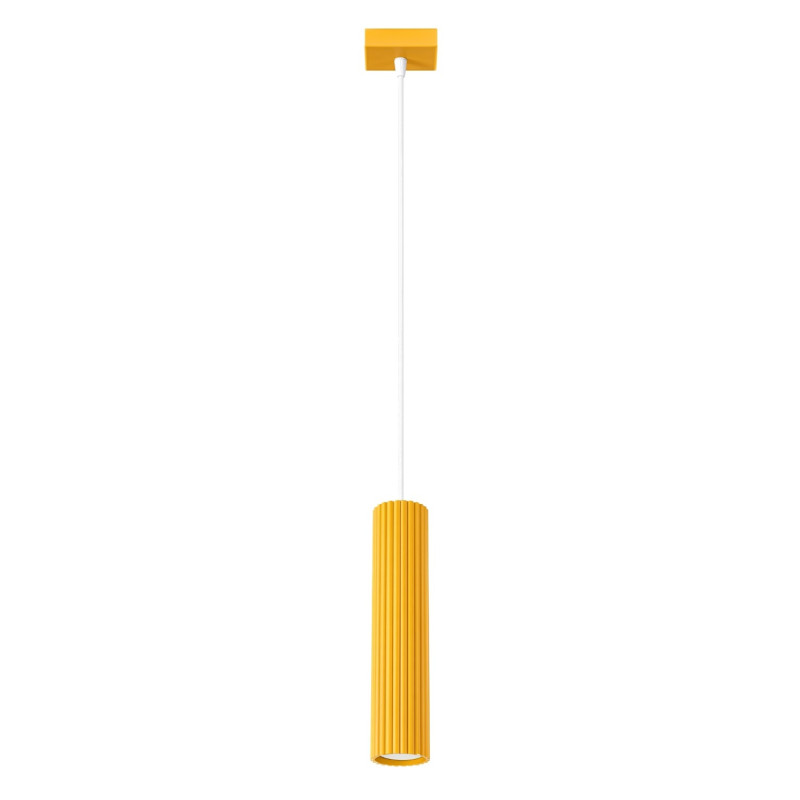 Lampa wisząca KARBON 1 żółta SL.2334