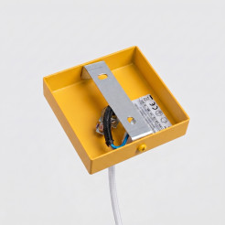 Lampa wisząca KARBON 1 żółta SL.2334