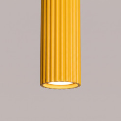 Lampa wisząca KARBON 1 żółta SL.2334