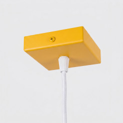 Lampa wisząca KARBON 1 żółta SL.2334