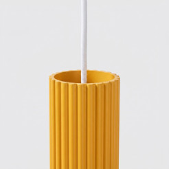 Lampa wisząca KARBON 1 żółta SL.2334