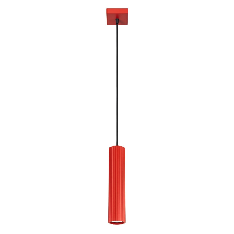 Lampa wisząca KARBON 1 czerwona SL.2335