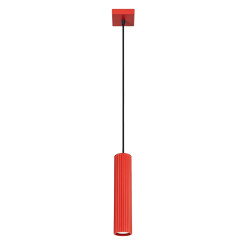 Lampa wisząca KARBON 1 czerwona SL.2335