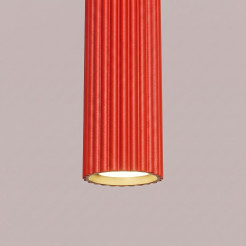 Lampa wisząca KARBON 1 czerwona SL.2335