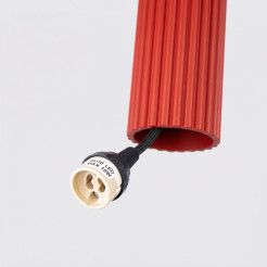 Lampa wisząca KARBON 1 czerwona SL.2335