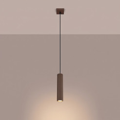 Lampa wisząca KARBON 1 brązowa SL.2336