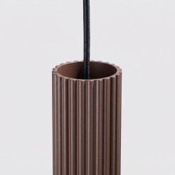 Lampa wisząca KARBON 1 brązowa SL.2336