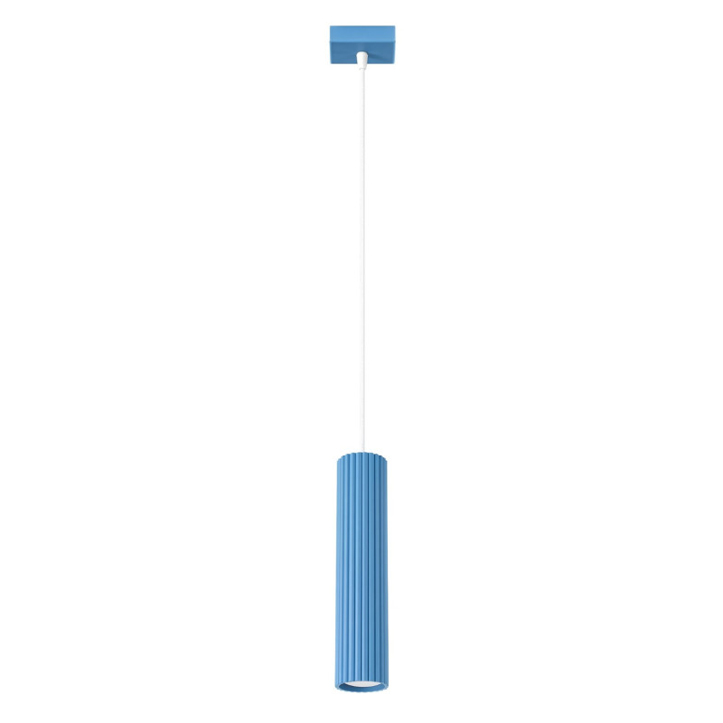 Lampa wisząca KARBON 1 błękitna SL.2337