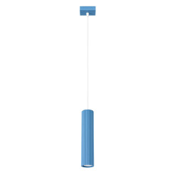 Lampa wisząca KARBON 1 błękitna SL.2337