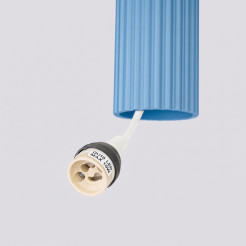 Lampa wisząca KARBON 1 błękitna SL.2337