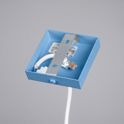 Lampa wisząca KARBON 1 błękitna SL.2337