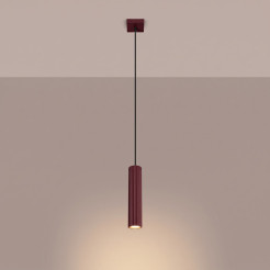 Lampa wisząca KARBON 1 burgund SL.1918
